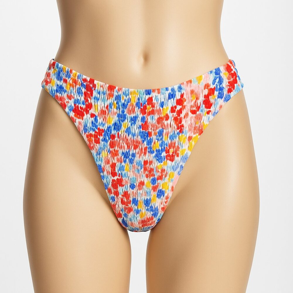 L*Space Veronica Bottom – Multicolor Floral Print Size L- NWOT w/hygiene Sticker